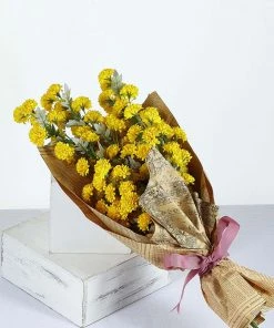 HIER_1140 2 Bushes | 33" Yellow Artificial Silk Chrysanthemum Mum Flower Bouquet 20 HIER_1140 2 Bushes | 33