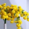 HIER_1140 2 Bushes | 33" Yellow Artificial Silk Chrysanthemum Mum Flower Bouquet