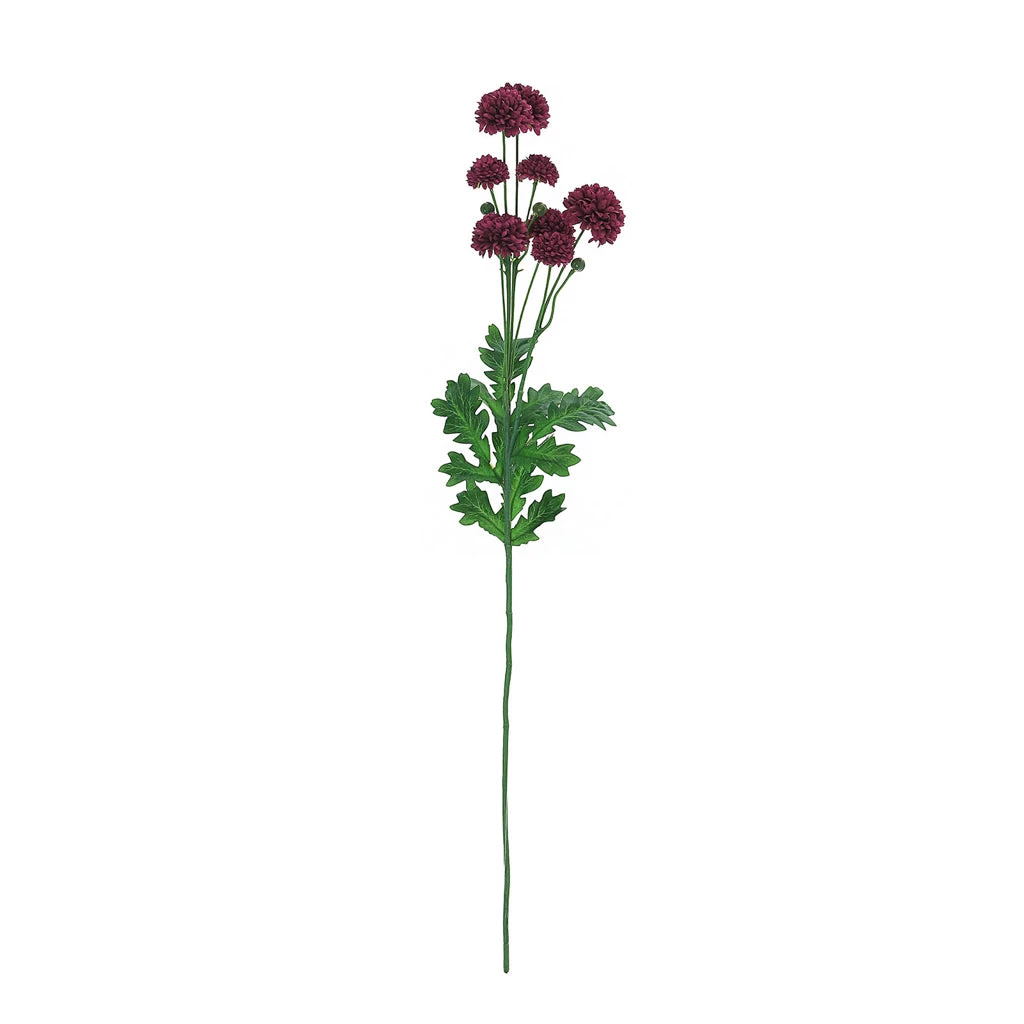 HIER_1140 2 Bushes | 33" Burgundy Artificial Chrysanthemum Mum Flower Bouquets Artificial Flower & Plants 14 HIER_1140 2 Bushes | 33" Burgundy Artificial Chrysanthemum Mum Flower Bouquets Artificial Flower & Plants