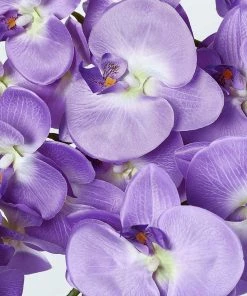 HIER_1150 Faux Tulips & Others 2 Stems | 40" Tall Lavender Artificial Silk Orchid Flower Bouquets 23 HIER_1150 Faux Tulips & Others 2 Stems | 40