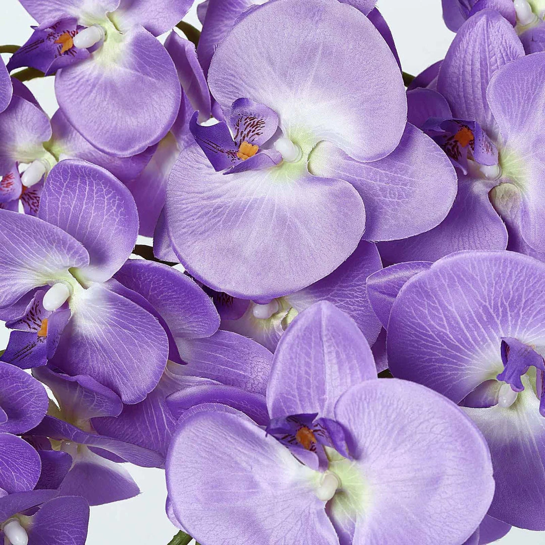 HIER_1150 Faux Tulips & Others 2 Stems | 40" Tall Lavender Artificial Silk Orchid Flower Bouquets 10 HIER_1150 Faux Tulips & Others 2 Stems | 40" Tall Lavender Artificial Silk Orchid Flower Bouquets