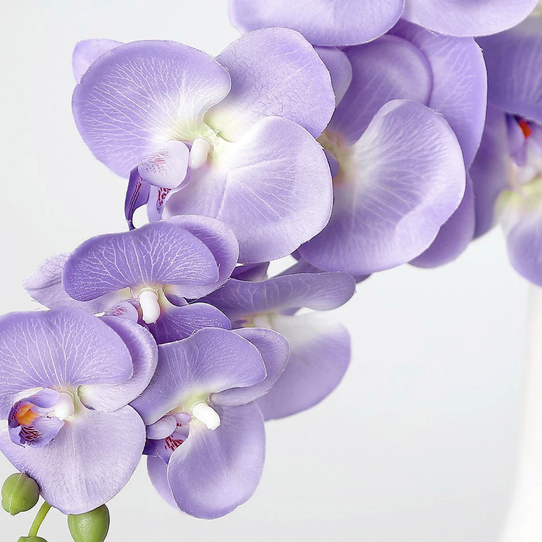 HIER_1150 Faux Tulips & Others 2 Stems | 40" Tall Lavender Artificial Silk Orchid Flower Bouquets 12 HIER_1150 Faux Tulips & Others 2 Stems | 40" Tall Lavender Artificial Silk Orchid Flower Bouquets
