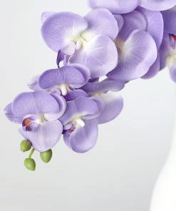 HIER_1150 Faux Tulips & Others 2 Stems | 40" Tall Lavender Artificial Silk Orchid Flower Bouquets 20 HIER_1150 Faux Tulips & Others 2 Stems | 40