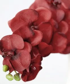 HIER_1150 Faux Tulips & Others 2 Stems | 40" Tall Red Artificial Silk Orchid Flower Bouquets 25 HIER_1150 Faux Tulips & Others 2 Stems | 40