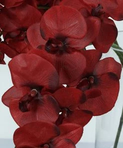 HIER_1150 Faux Tulips & Others 2 Stems | 40" Tall Red Artificial Silk Orchid Flower Bouquets 23 HIER_1150 Faux Tulips & Others 2 Stems | 40