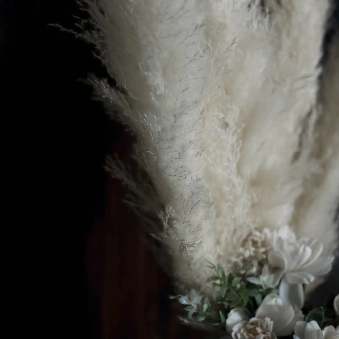 HIER_1400 6 Stems | 49" Off White Dried Natural Pampas Grass Plant Sprays 12 HIER_1400 6 Stems | 49" Off White Dried Natural Pampas Grass Plant Sprays