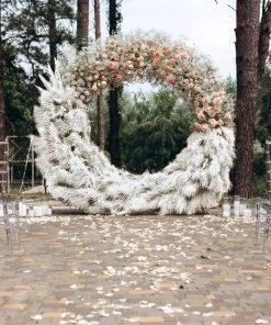 HIER_1400 6 Stems | 49" Off White Dried Natural Pampas Grass Plant Sprays 31 HIER_1400 6 Stems | 49