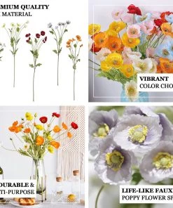 HIER_1400 Artificial Flower & Plants 2 Stems | 33