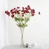 HIER_1400 2 Stems | 33" Red Artificial Silk Poppy Flower Bouquet Bushes