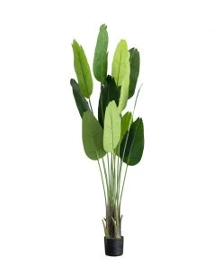 HIER_1600 Chargers & Centerpieces 2 Pack | 6ft Faux Potted Bird Of Paradise Plant