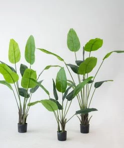 HIER_1600 Chargers & Centerpieces 2 Pack | 3ft Faux Potted Bird Of Paradise Plant