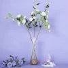 HIER_1400 Artificial Flower & Plants 2 Stems | 38" Tall Cream Artificial Silk Rose Flower Bouquet Bushes