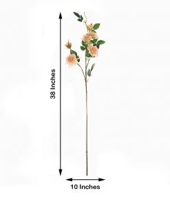 HIER_1400 Artificial Roses 2 Stems | 38