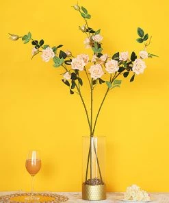 HIER_1400 Artificial Roses 2 Stems | 38