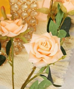 HIER_1400 Artificial Roses 2 Stems | 38