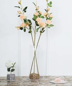 HIER_1400 Artificial Roses 2 Stems | 38