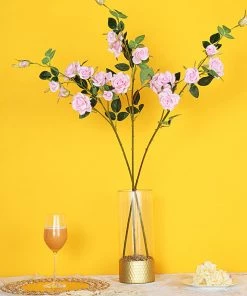 HIER_1400 Artificial Roses 2 Stems | 38