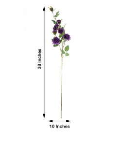 HIER_1400 Artificial Roses 2 Stems | 38