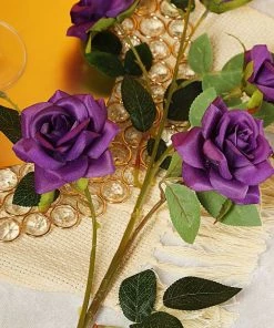 HIER_1400 Artificial Roses 2 Stems | 38