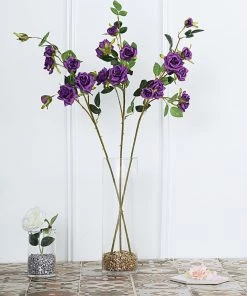 HIER_1400 Artificial Roses 2 Stems | 38