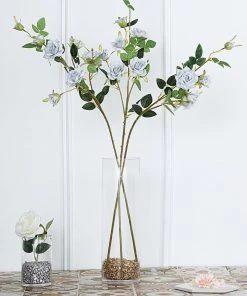 HIER_1400 Artificial Roses 2 Stems | 38