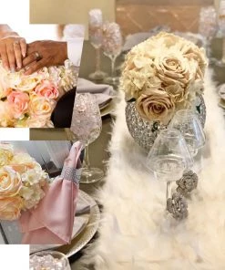 HIER_1300 2 Bushes | Ivory Artificial Silk Rose & Hydrangea Flower Bouquets Chargers & Centerpieces 18 HIER_1300 2 Bushes | Ivory Artificial Silk Rose & Hydrangea Flower Bouquets Chargers & Centerpieces