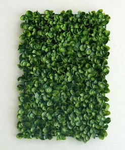 HIER_1920 11 Sq Ft. | 4 Panels Green Boxwood Hedge Garden Wall Backdrop Mat Greenery & Flower Wall Panels