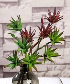 HIER_1600 Artificial Succulents & Terrariums Wholesale 3 Pack | 13" Assorted Artificial Yucca Aloe Vera Succulent Air Plants