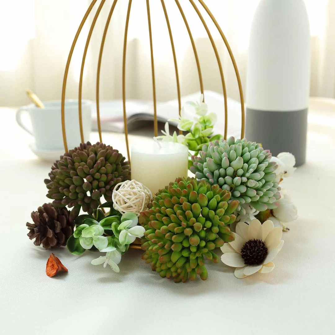 HIER_1600 3 Pack | 4" Artificial PVC Mini Jelly Bean Decorative Succulent Plants Artificial Succulents & Terrariums Wholesale 9 HIER_1600 3 Pack | 4" Artificial PVC Mini Jelly Bean Decorative Succulent Plants Artificial Succulents & Terrariums Wholesale