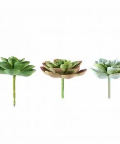 HIER_1600 Artificial Succulents & Terrariums Wholesale 3 Pack | 3" Artificial PVC Echeveria Orion Decorative Succulent Plants 25 HIER_1600 Artificial Succulents & Terrariums Wholesale 3 Pack | 3