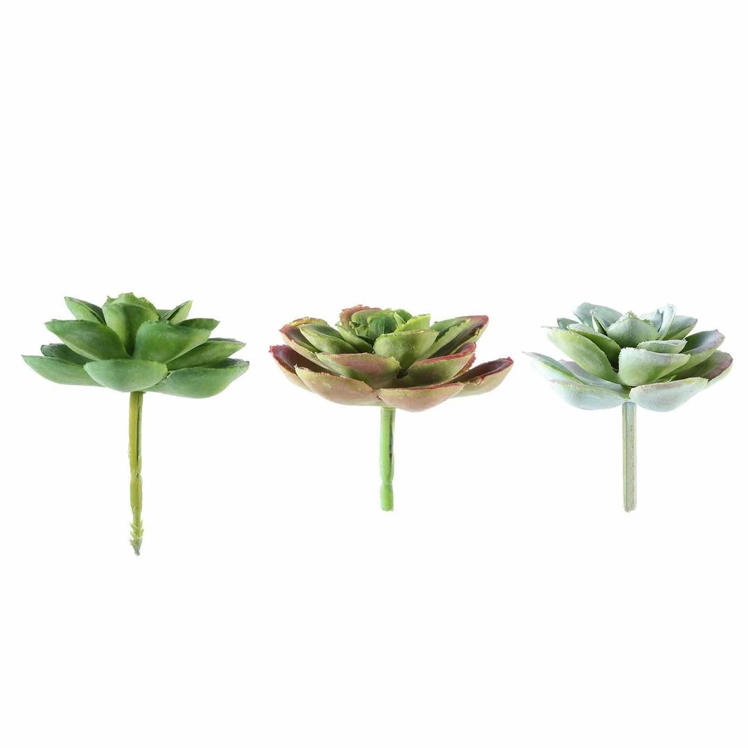 HIER_1600 Artificial Succulents & Terrariums Wholesale 3 Pack | 3" Artificial PVC Echeveria Orion Decorative Succulent Plants 13 HIER_1600 Artificial Succulents & Terrariums Wholesale 3 Pack | 3" Artificial PVC Echeveria Orion Decorative Succulent Plants