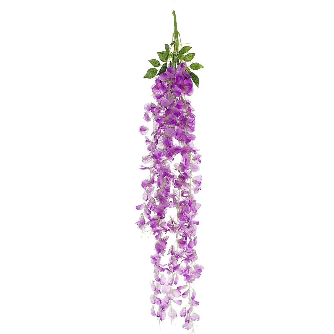 HIER_1210 Garlands | Vines 42" Lavender Artificial Silk Hanging Wisteria Flower Garland Vines 14 HIER_1210 Garlands | Vines 42" Lavender Artificial Silk Hanging Wisteria Flower Garland Vines