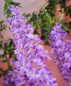 HIER_1210 Garlands | Vines 42" Lavender Artificial Silk Hanging Wisteria Flower Garland Vines 23 HIER_1210 Garlands | Vines 42