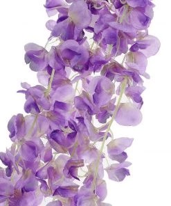 HIER_1210 Garlands | Vines 42" Lavender Artificial Silk Hanging Wisteria Flower Garland Vines 26 HIER_1210 Garlands | Vines 42