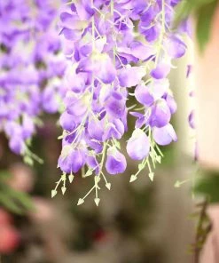 HIER_1210 Garlands | Vines 42" Lavender Artificial Silk Hanging Wisteria Flower Garland Vines 20 HIER_1210 Garlands | Vines 42