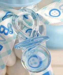 HIER_5320 12 Pack | Large Blue Decorative Baby Pacifiers, Baby Shower Favors 16 HIER_5320 12 Pack | Large Blue Decorative Baby Pacifiers, Baby Shower Favors