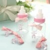 HIER_5320 Theme Décor 12 Pack | Small Pink Decorative Baby Pacifiers, Baby Shower Favors