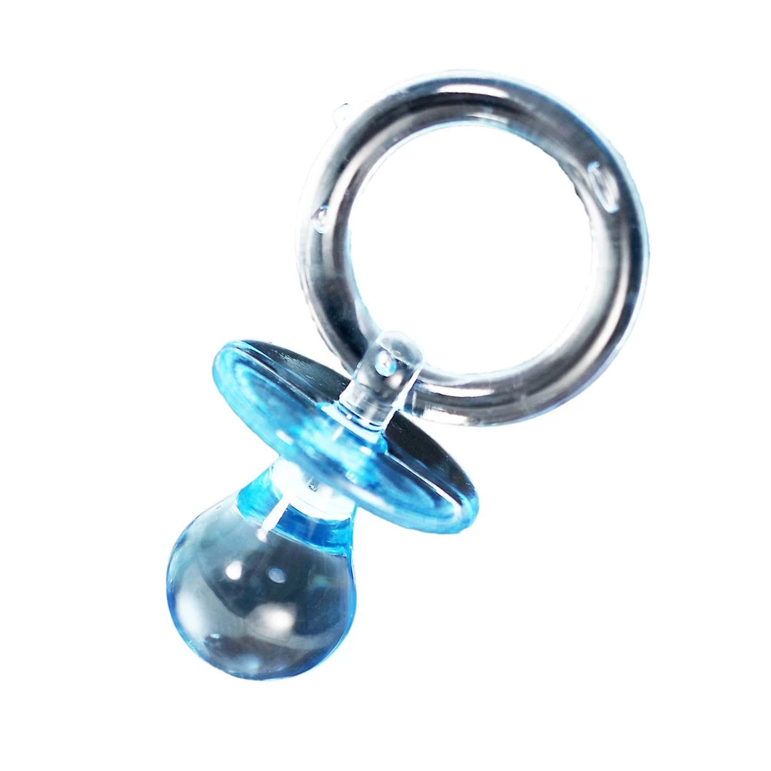 HIER_5320 12 Pack | Small Blue Decorative Baby Pacifiers, Baby Shower Favors Theme Décor 13 HIER_5320 12 Pack | Small Blue Decorative Baby Pacifiers, Baby Shower Favors Theme Décor