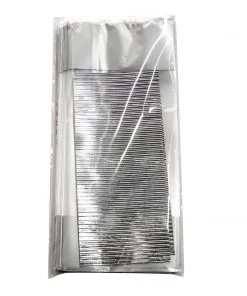 HIER_5350 Tabletop Decor 100 Pcs | 4"x9" Clear/Silver Gift Goodie Candy Treat Bags & Twist Ties 23 HIER_5350 Tabletop Decor 100 Pcs | 4