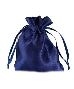 HIER_5350 Tabletop Decor 12 Pack | 3" Navy Blue Satin Drawstring Wedding Party Favor Gift Bags 19 HIER_5350 Tabletop Decor 12 Pack | 3