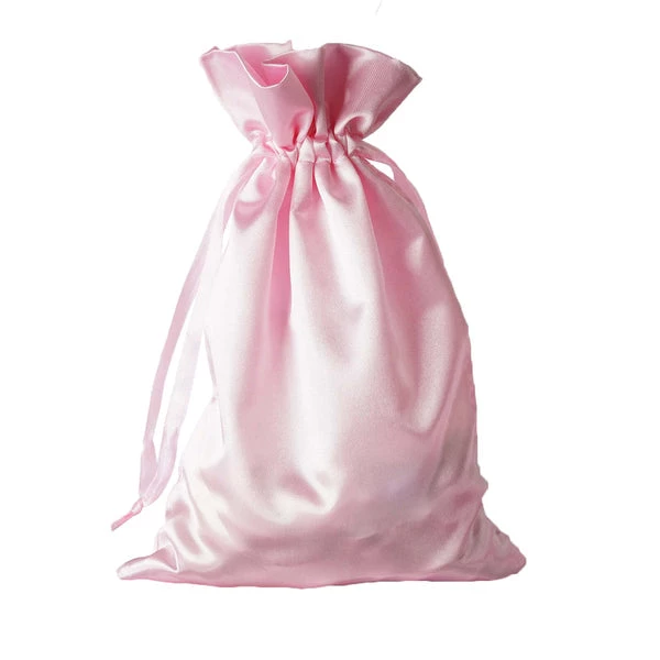 HIER_5350 Tabletop Decor 12 Pack | 6" Pink Satin Drawstring Pouch Wedding Party Favor Gift Bags 9 HIER_5350 Tabletop Decor 12 Pack | 6" Pink Satin Drawstring Pouch Wedding Party Favor Gift Bags