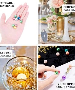 HIER_5170 1000 Pack | 10mm Metallic Gold Faux Craft Pearl Beads & Vase Filler 13 HIER_5170 1000 Pack | 10mm Metallic Gold Faux Craft Pearl Beads & Vase Filler