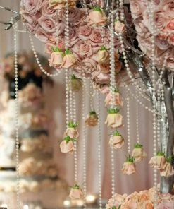 HIER_5170 10 Pack | 8mm Glossy White Faux Mother Of Pearls Craft String Beads