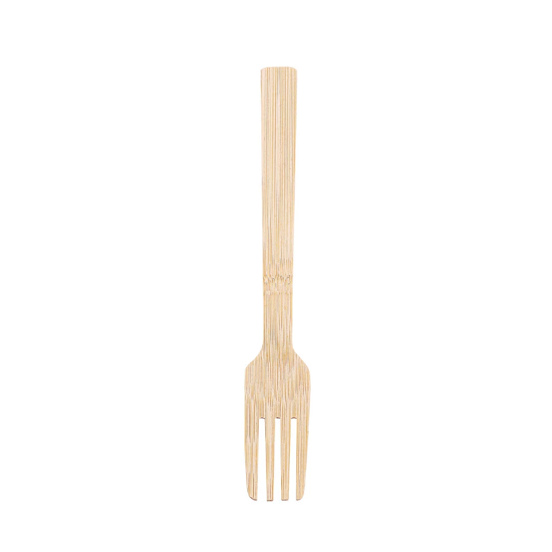 HIER_5460 Disposable Dinnerware 25 Pack | 7" Eco Friendly Bamboo Disposable Picnic Forks, Cutlery 16 HIER_5460 Disposable Dinnerware 25 Pack | 7" Eco Friendly Bamboo Disposable Picnic Forks, Cutlery