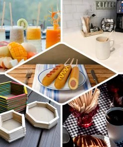 HIER_5460 Disposable Dinnerware 1000 Pack | 4.5