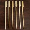 HIER_5460 Disposable Dinnerware 100 Pack | 6" Eco Friendly Paddle Shaped Bamboo Skewers Cocktail Picks