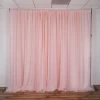 HIER_3110 Big Event Backdrops & Décor 20ftx10ft Blush/Rose Gold Rod Ready Dual Layered Poly/Chiffon Backdrop