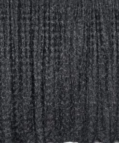 HIER_3110 8ftx8ft Black 3D Floral Satin Rosette Backdrop Panel, Photo Booth Backdrop Curtain