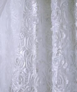 HIER_3110 Big Event Backdrops & Décor 20ftx10ft White Chiffon & Satin Rose Photography Backdrop Curtain 11 HIER_3110 Big Event Backdrops & Décor 20ftx10ft White Chiffon & Satin Rose Photography Backdrop Curtain