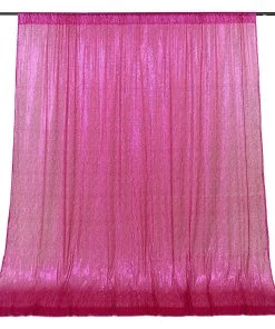 HIER_3110 8ftx8ft Fuchsia Sequin Photography Booth Backdrop Semi-Sheer Curtain Big Event Backdrops & Décor 24 HIER_3110 8ftx8ft Fuchsia Sequin Photography Booth Backdrop Semi-Sheer Curtain Big Event Backdrops & Décor